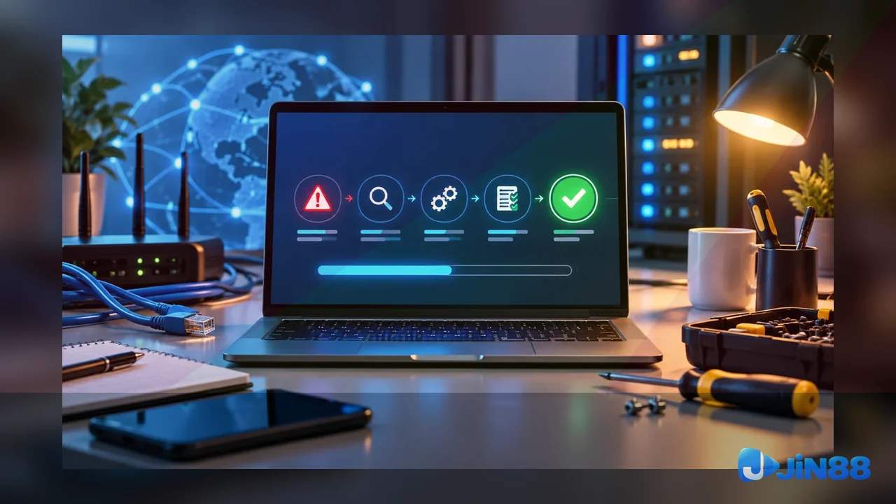 Danh sách kiểm tra Login trước khi tiếp tục – cây quyết định khi mạng chậm cho người cần đối chiếu